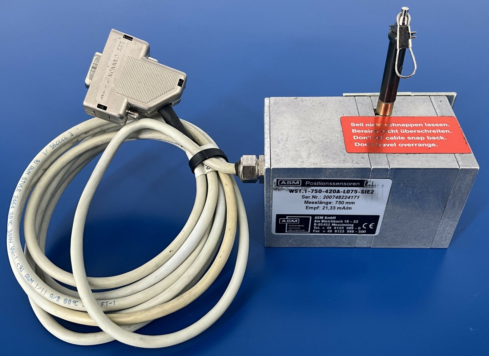 DISPLACE SENSOR 12V 750MM 4-20MA (4691200/04691200 SIEMENS