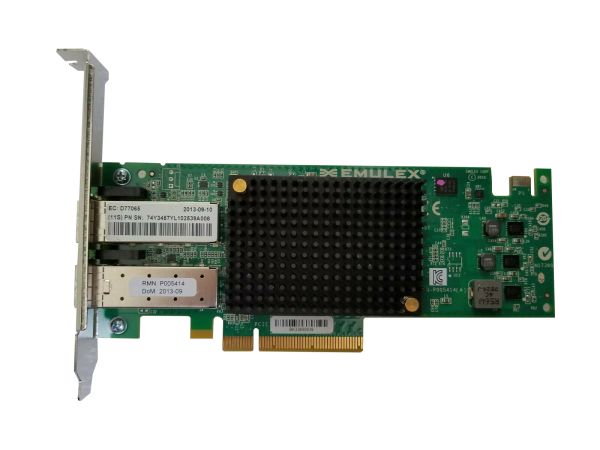 KCFXN - Dell Emulex 2-Ports 10Gb/s SFP+ PCI Express Low Profile Network Adapter