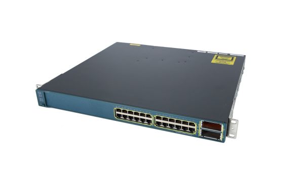 WS-C3560E-24TD-E - Cisco Catalyst 3560E Series 24-Ports 10/100/1000BASE-T Ethernet Layer 3 Rack-mountable Managed Network Switch with 2-Ports SFP+