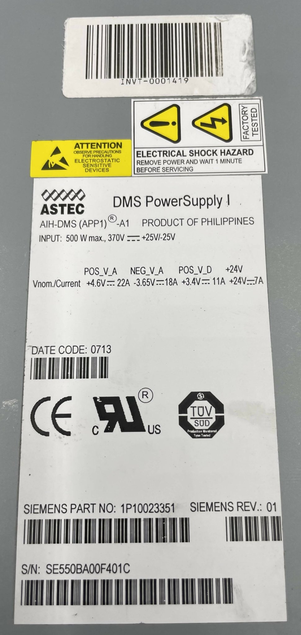 DMS Power Supply (10023351 SIEMENS