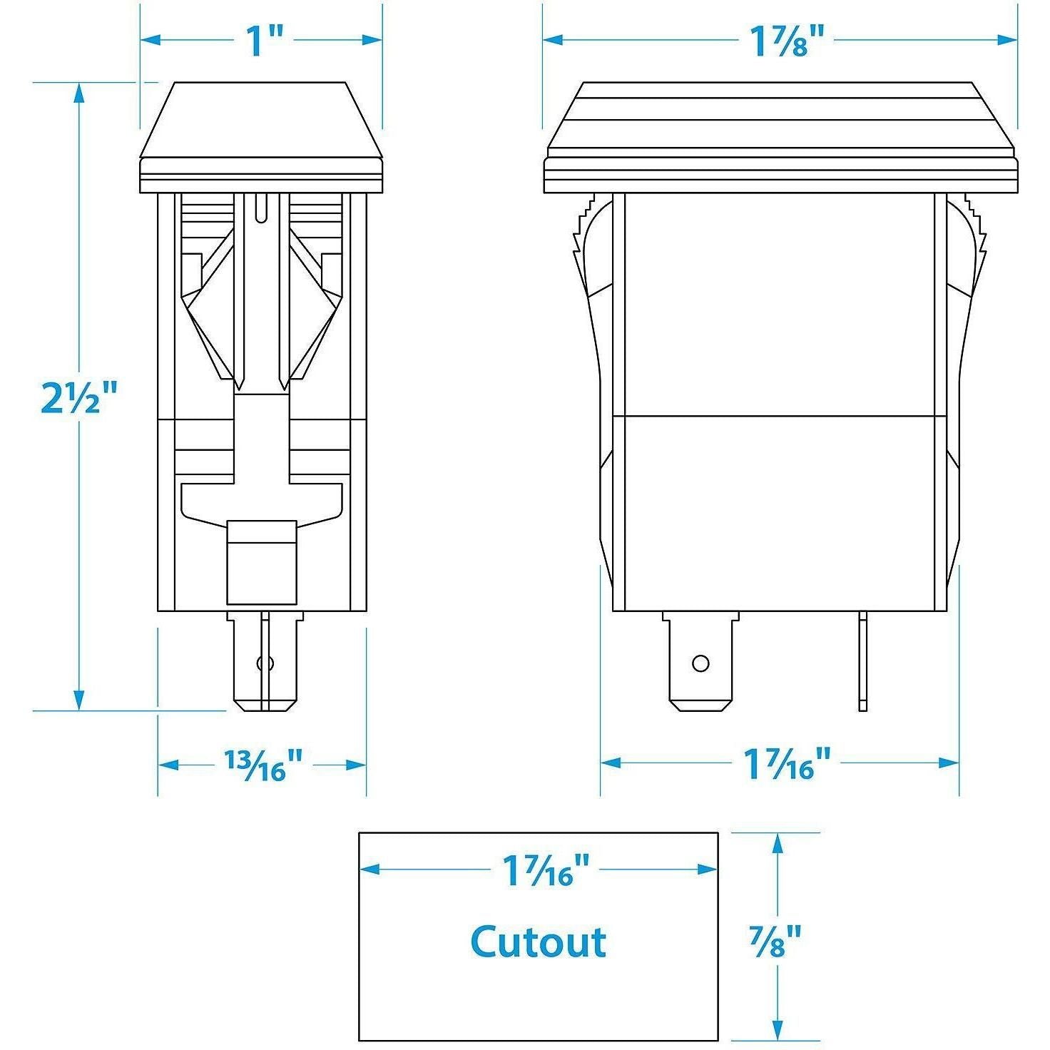 Seachoice A13-208 Dual USB Outlet, 12-24V