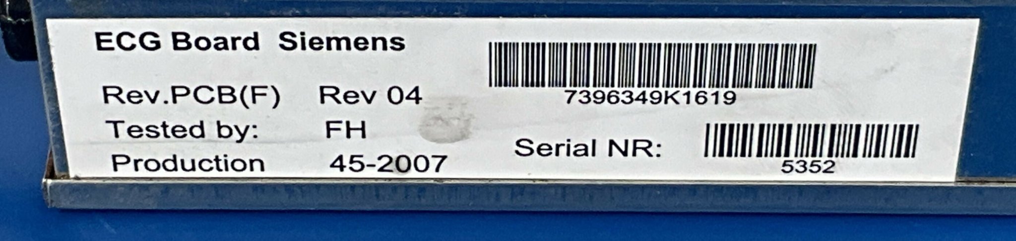 ECG BOARD (07396349/7396349 SIEMENS