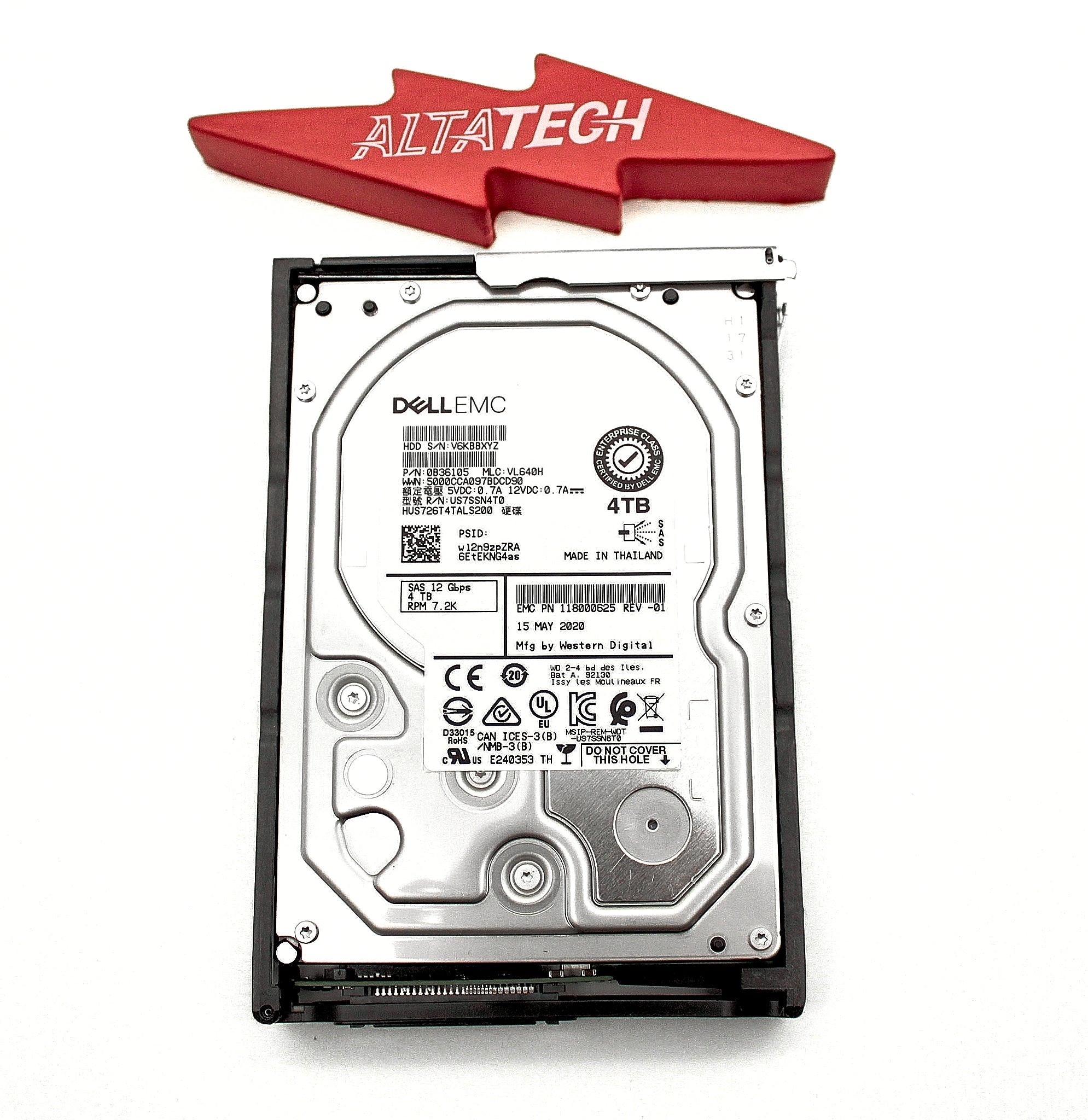 EMC 005053107 4TB 7.2K SAS 3.5 12G DS60