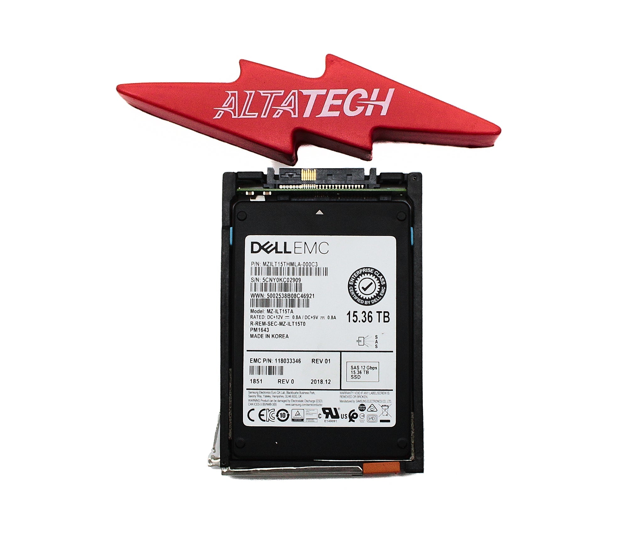 EMC 5052654 EMC 15.36TB SSD 2.5 SAS 12G 520 25120 VMAX