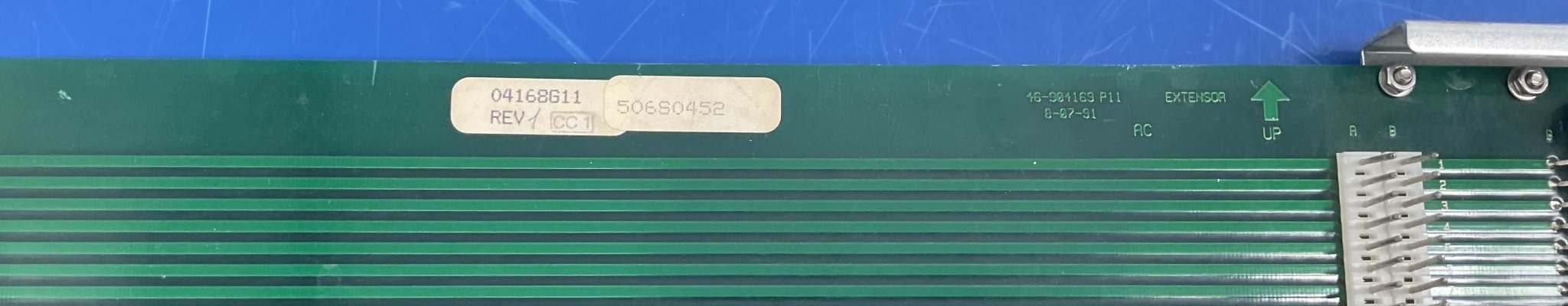 EXTENDER BOARD (46-904168G11/04168G11 Rev 1 GE