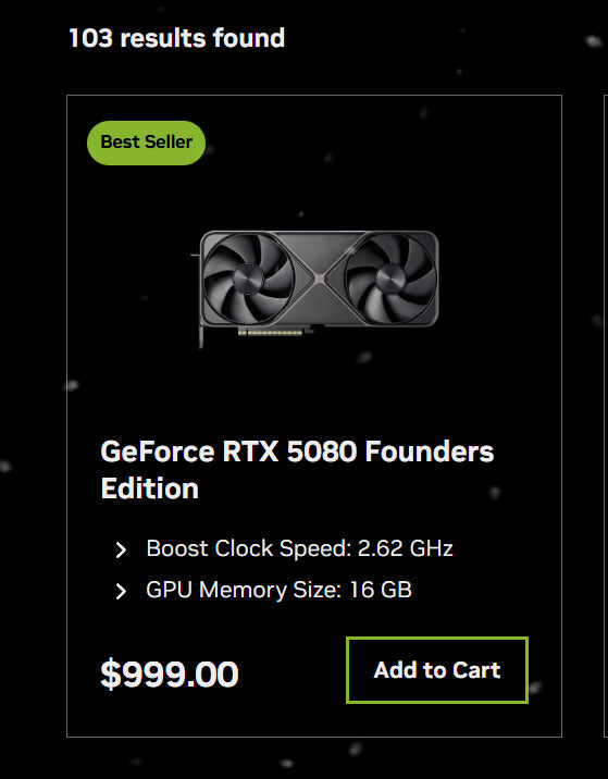 GeForce RTX 5080 Founders Edition