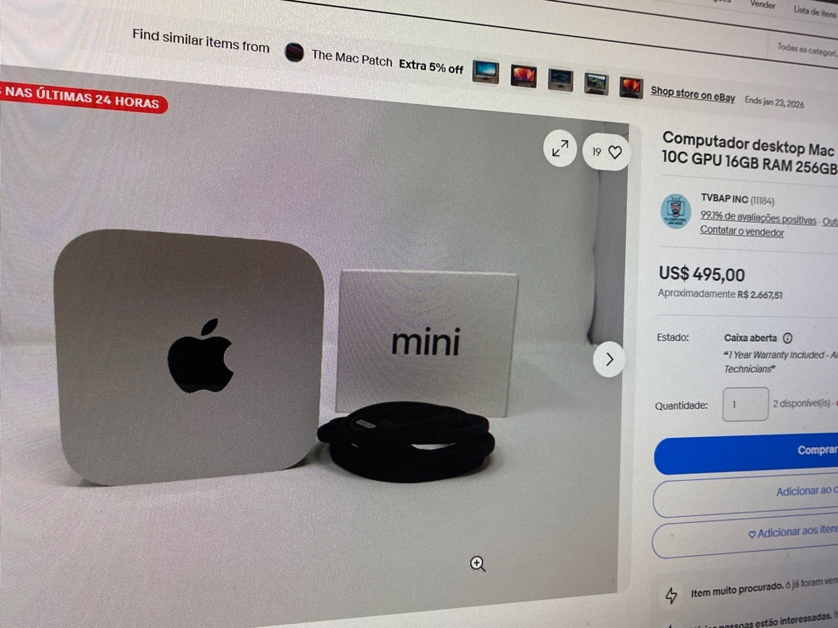 Mac mini Desktop Computer - Apple M4 10C CPU 10C GPU 16GB RAM 256GB