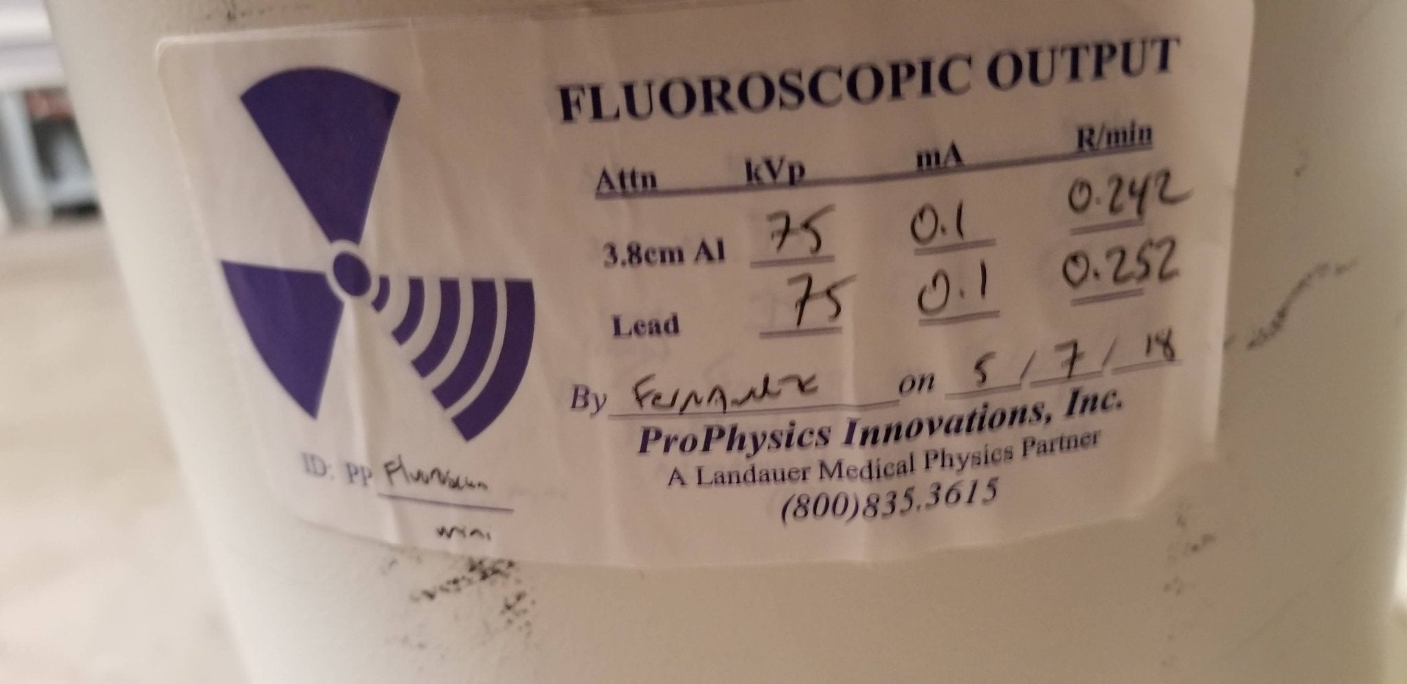 Fluoroscan Mini C-arm Image inensifier