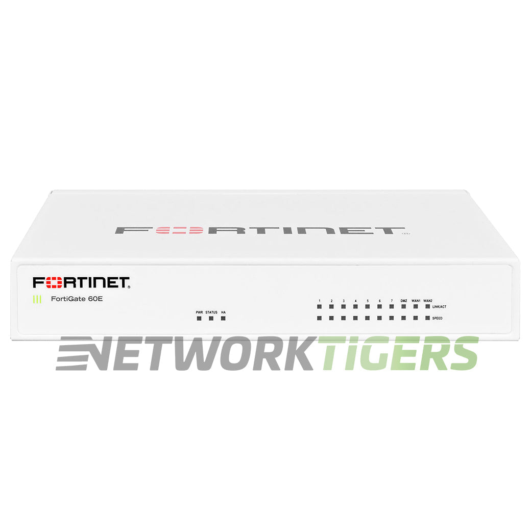 Fortinet FG-60E FortiGate 60E Series 3 Gbps 10-Port RJ45 Network Firewall Unclaimed
