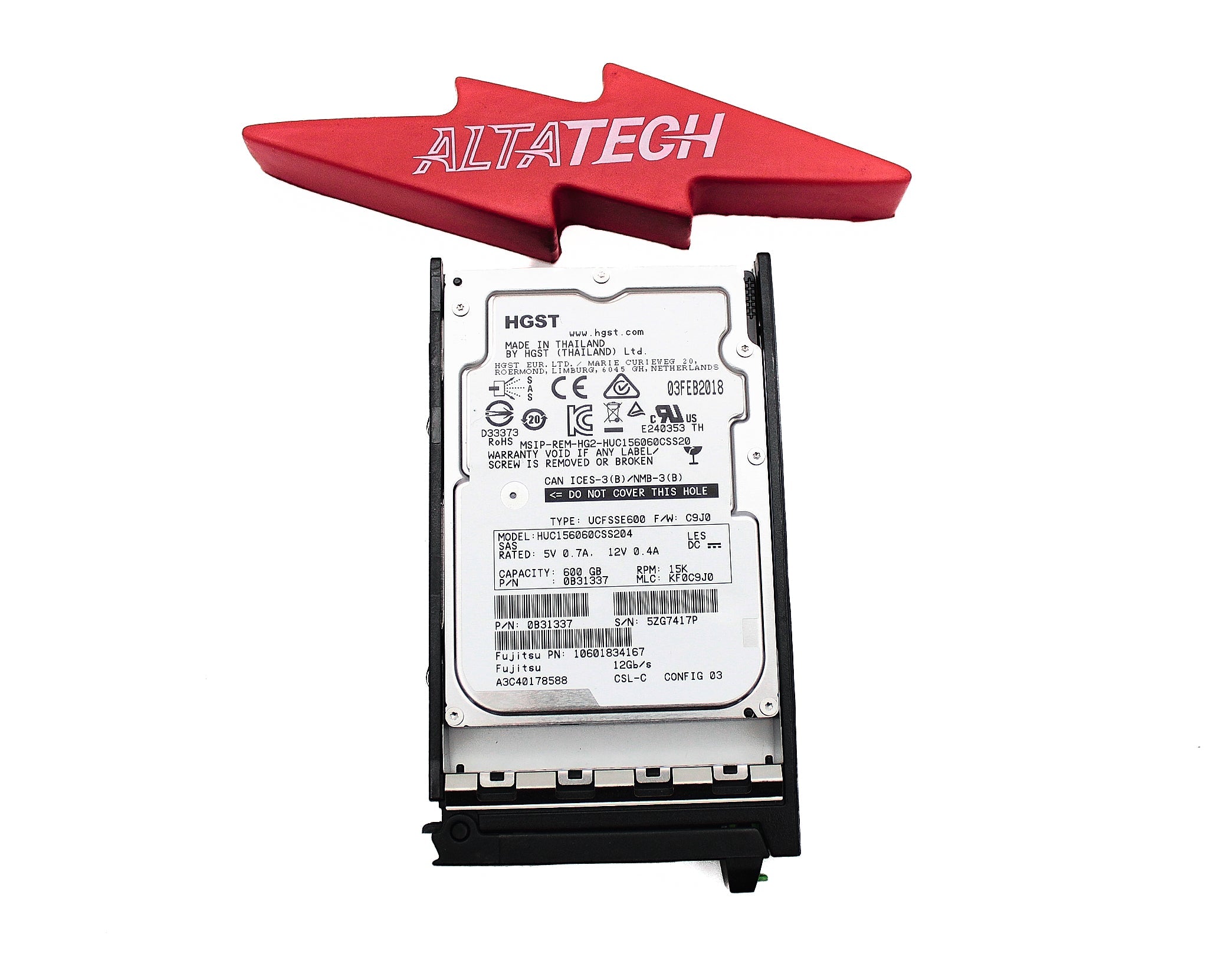 Fujitsu A3C40178588 600GB 15K SAS 2.5 12G RX2540 M3