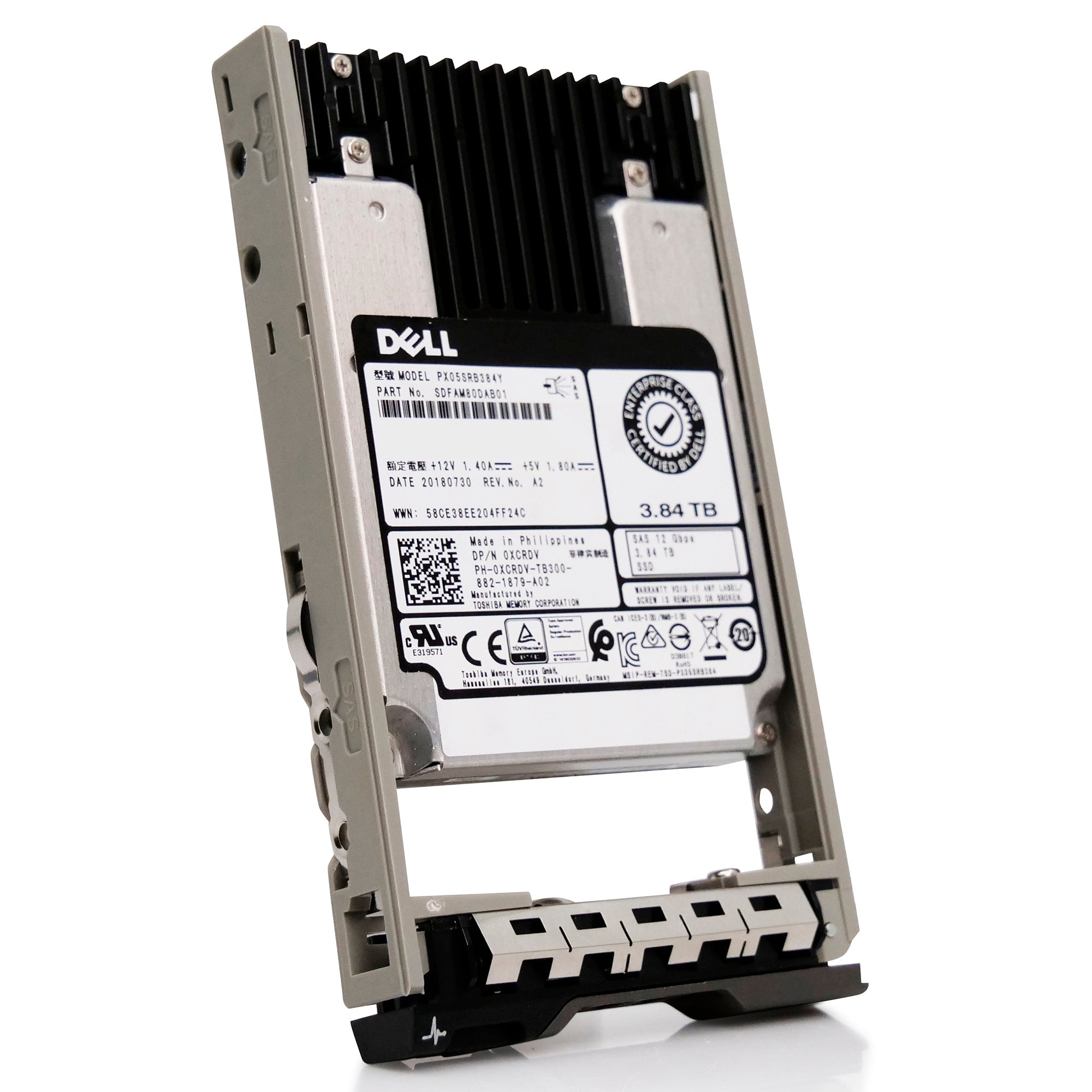 Dell G13 0XCRDV 3.84TB 1 DWPD SAS-3 12Gb/s Read Intensive MLC 2.5in Solid State Drive