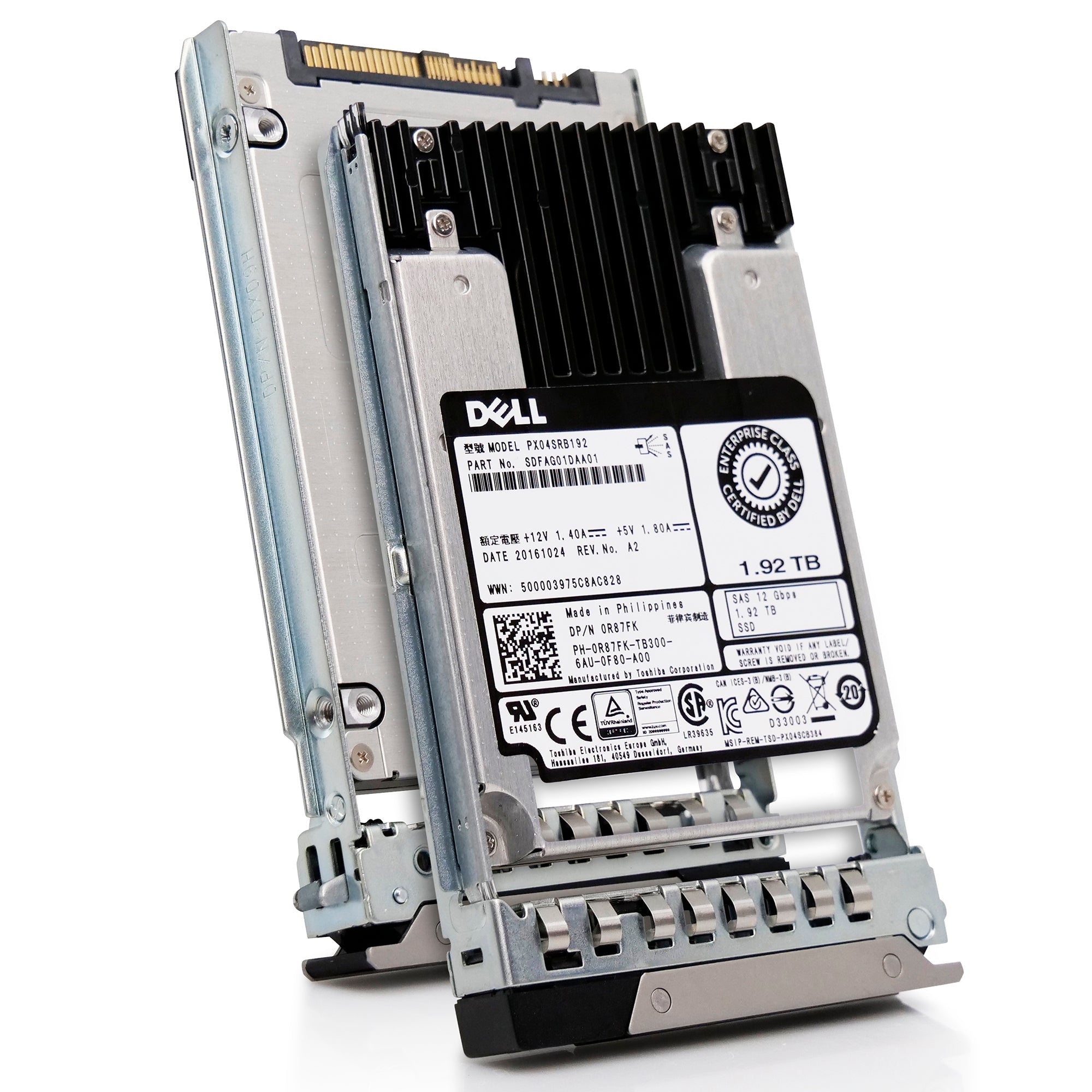 Toshiba G14 0R87FK 1.92TB 1 DWPD SAS-3 12Gb/s MLC 2.5in Refurbished SSD