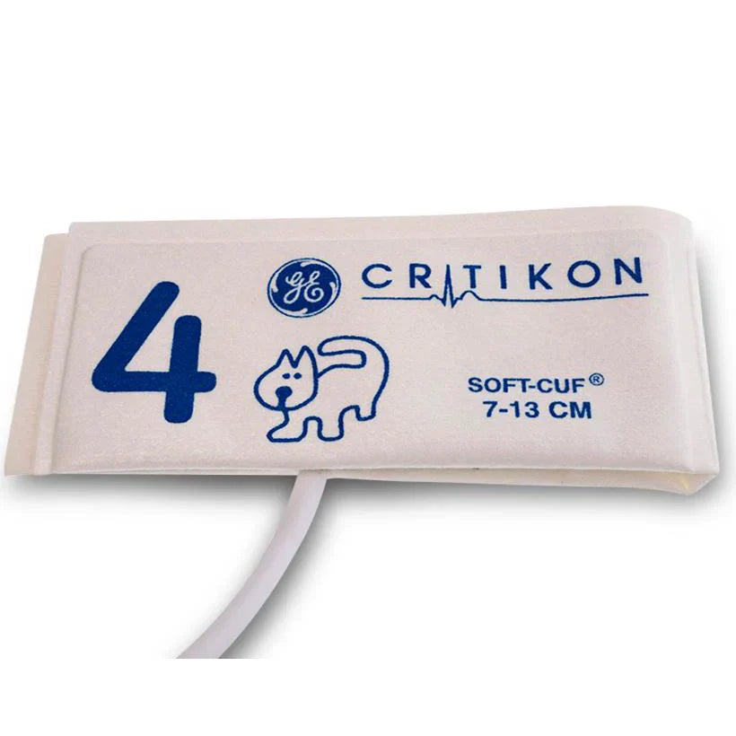 GE CRITIKON SOFT-CUF Neonatal Blood Pressure Cuff with 1-Tube Luer Connector (20/Box)