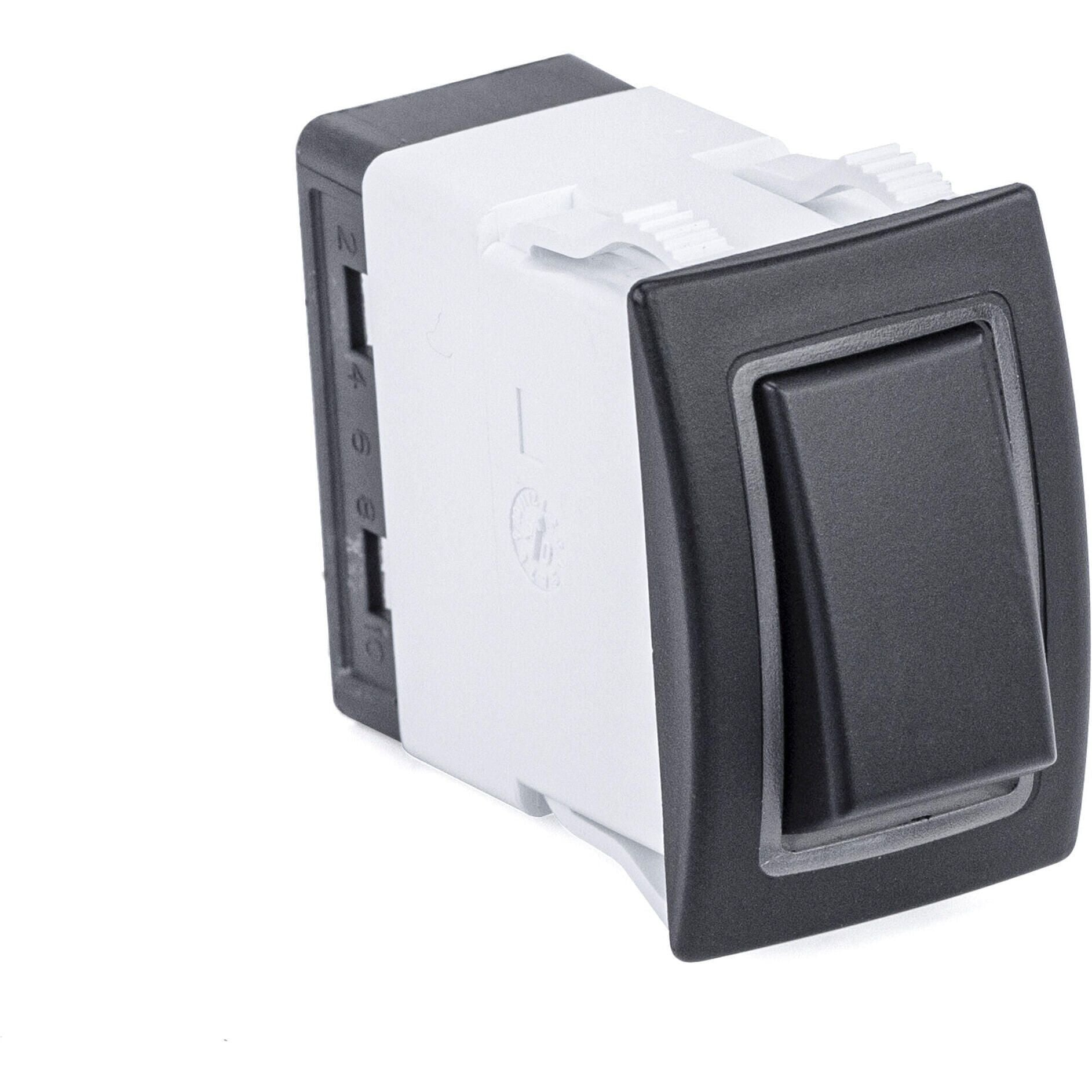 Sierra RK40630B Rocker Switch w/Halo LED Light, ON ON, SPST, Blue