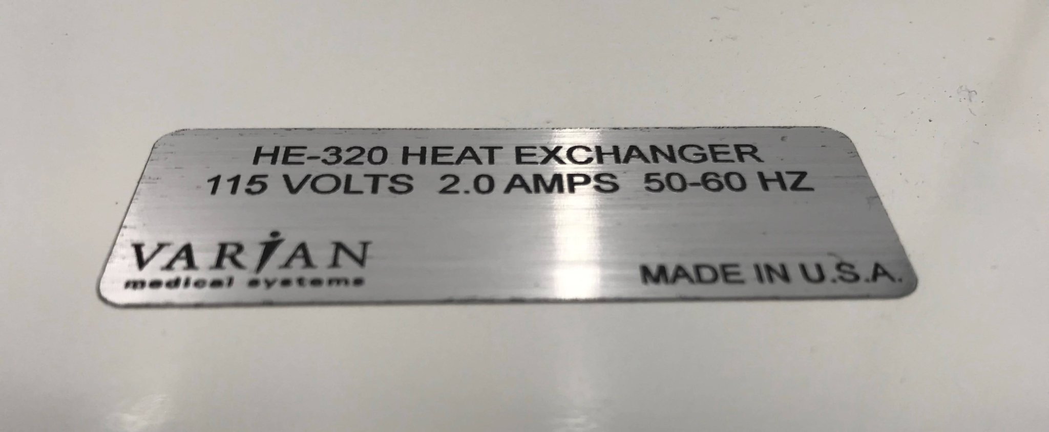 Heat Exchanger (HE-320) Varian