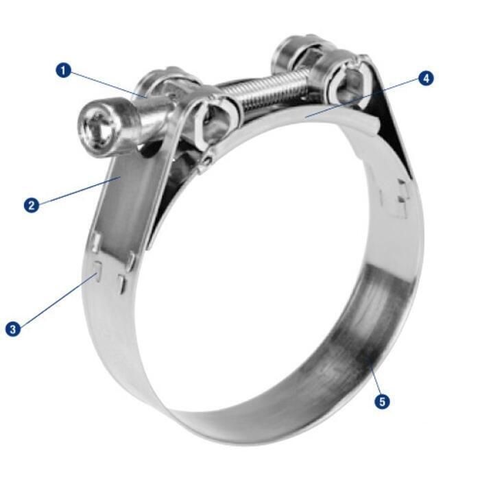 Scandvik 67004 Heavy Duty 316 Stainless Steel GBS Clamp