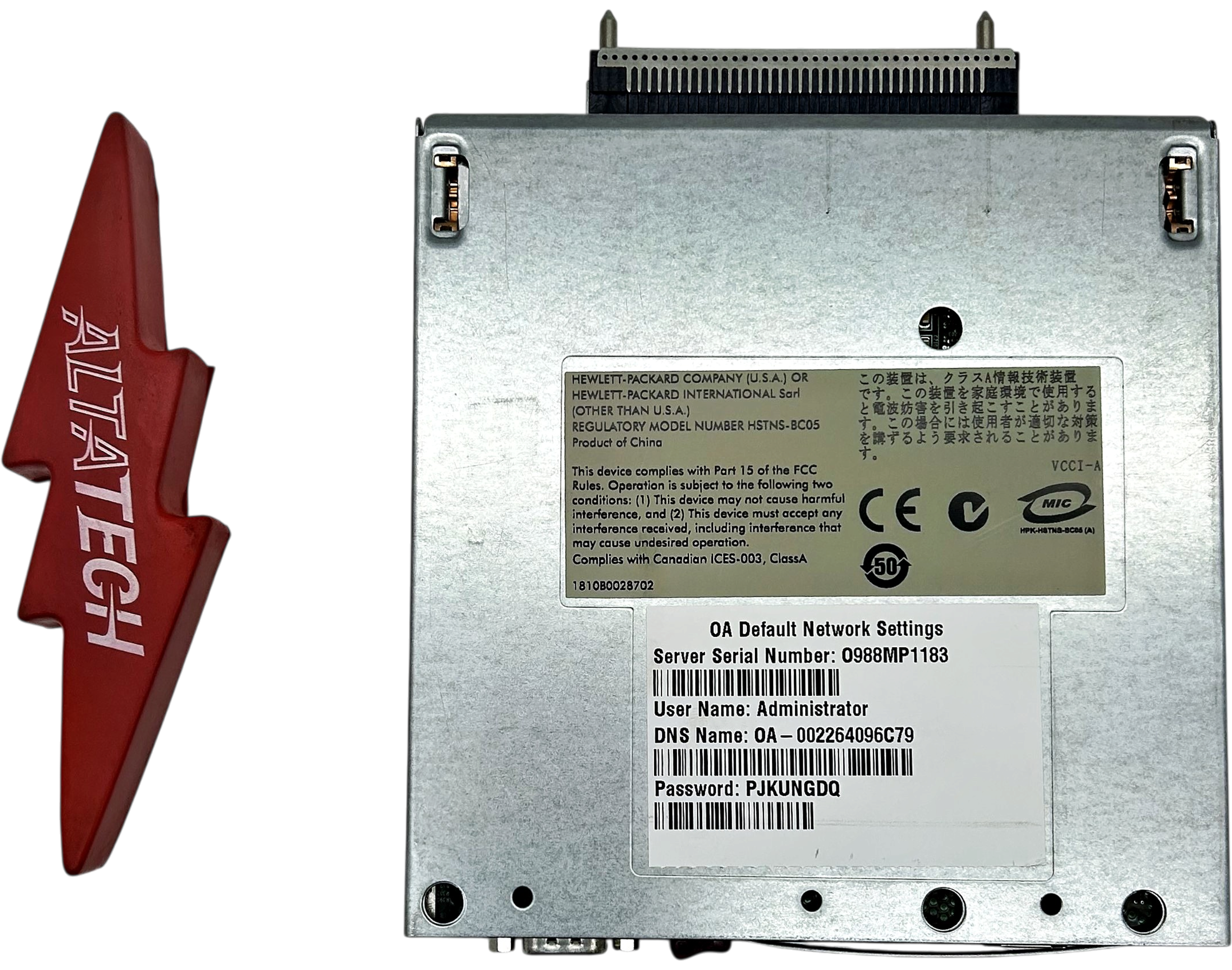 HP 407296-001 BLC7000 ONBOARD MANAGEMENT OPTION