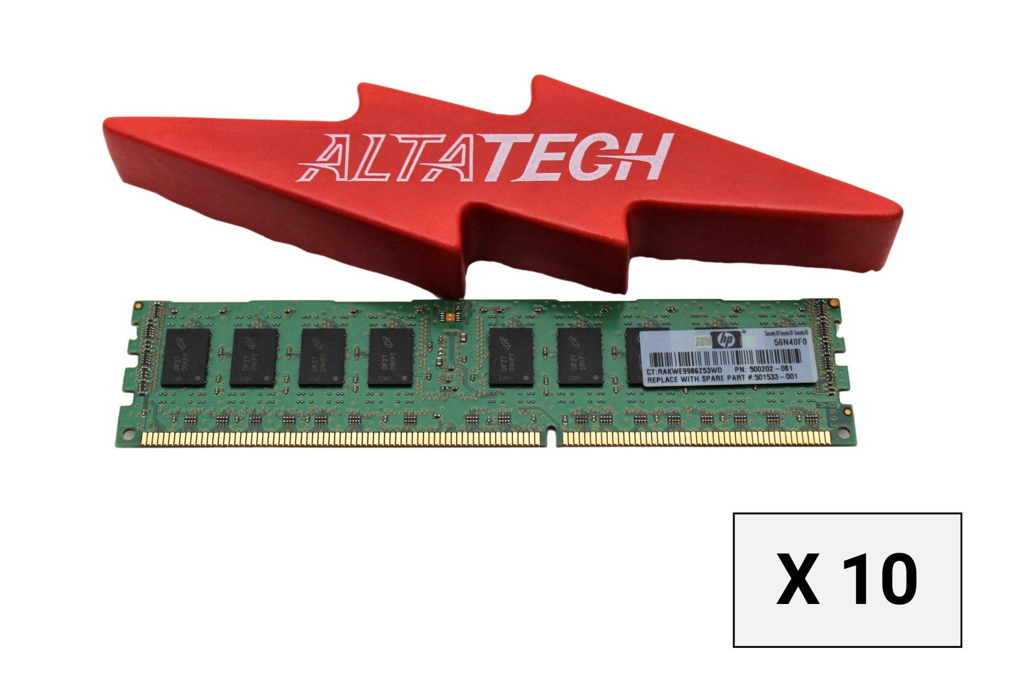 HP 500202-061_x10 2GB PC3-10600R 2Rx8 ECC