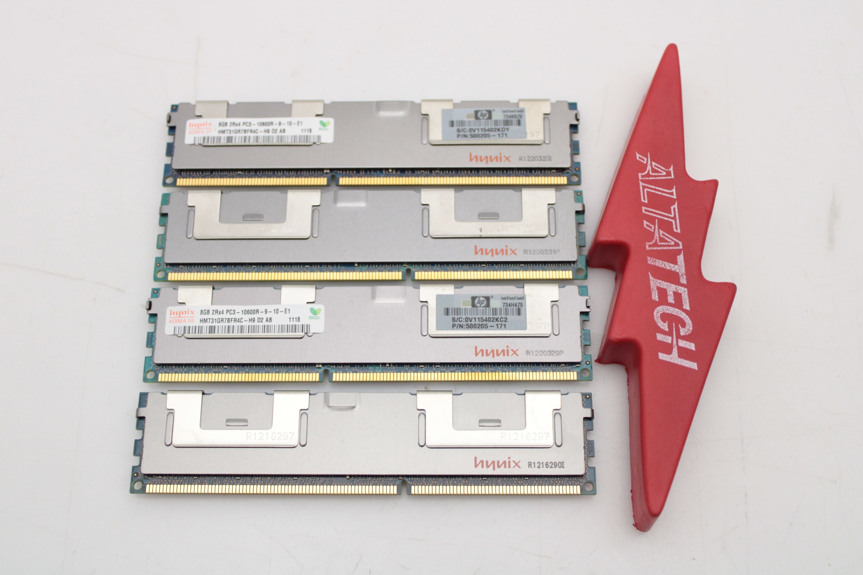 HP 500205-171_x4 8GB PC3-10600R DDR3-1333 2RX4 ECC x4