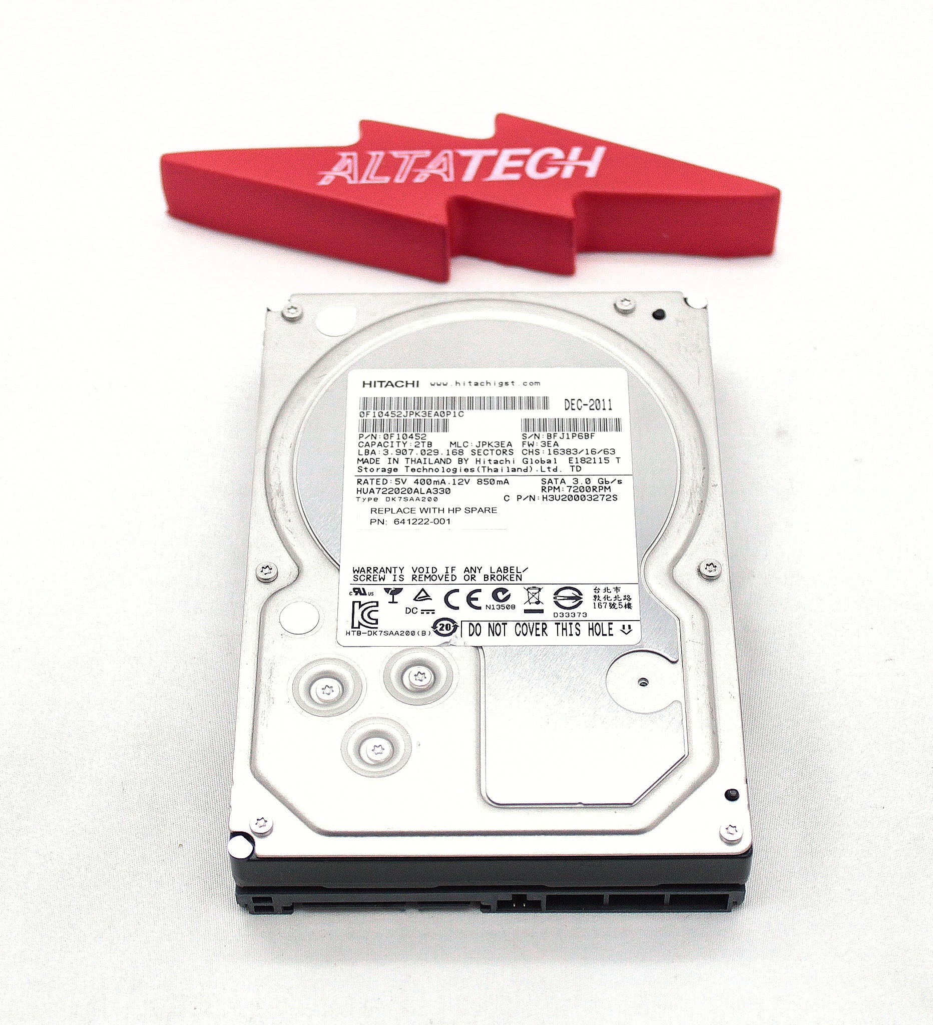 HP 641222-001 3PAR 2TB 7200RPM 3.5 SATA HDD