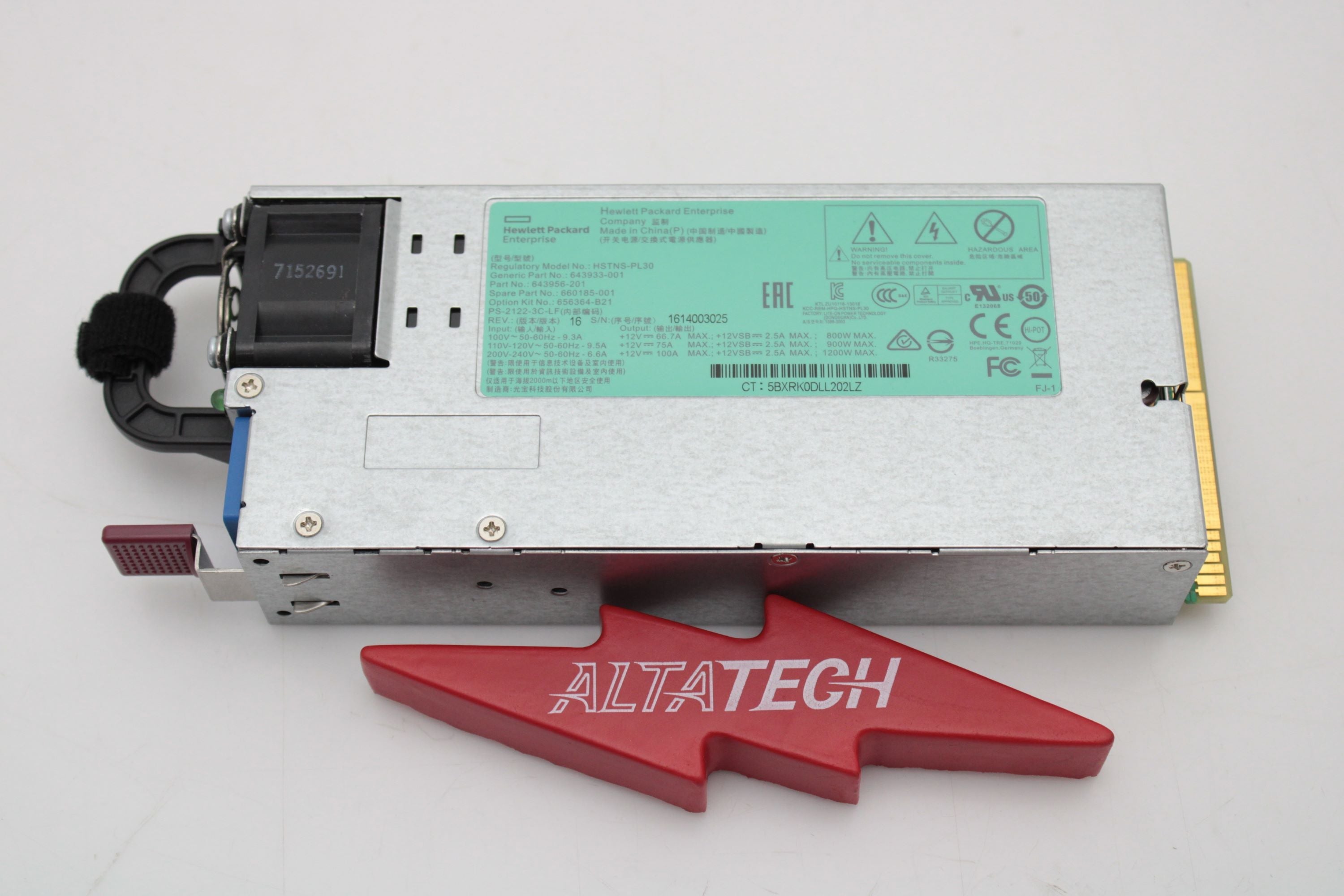 HP 643933-001 1200W CS PLAT HOT PLUG P.S.