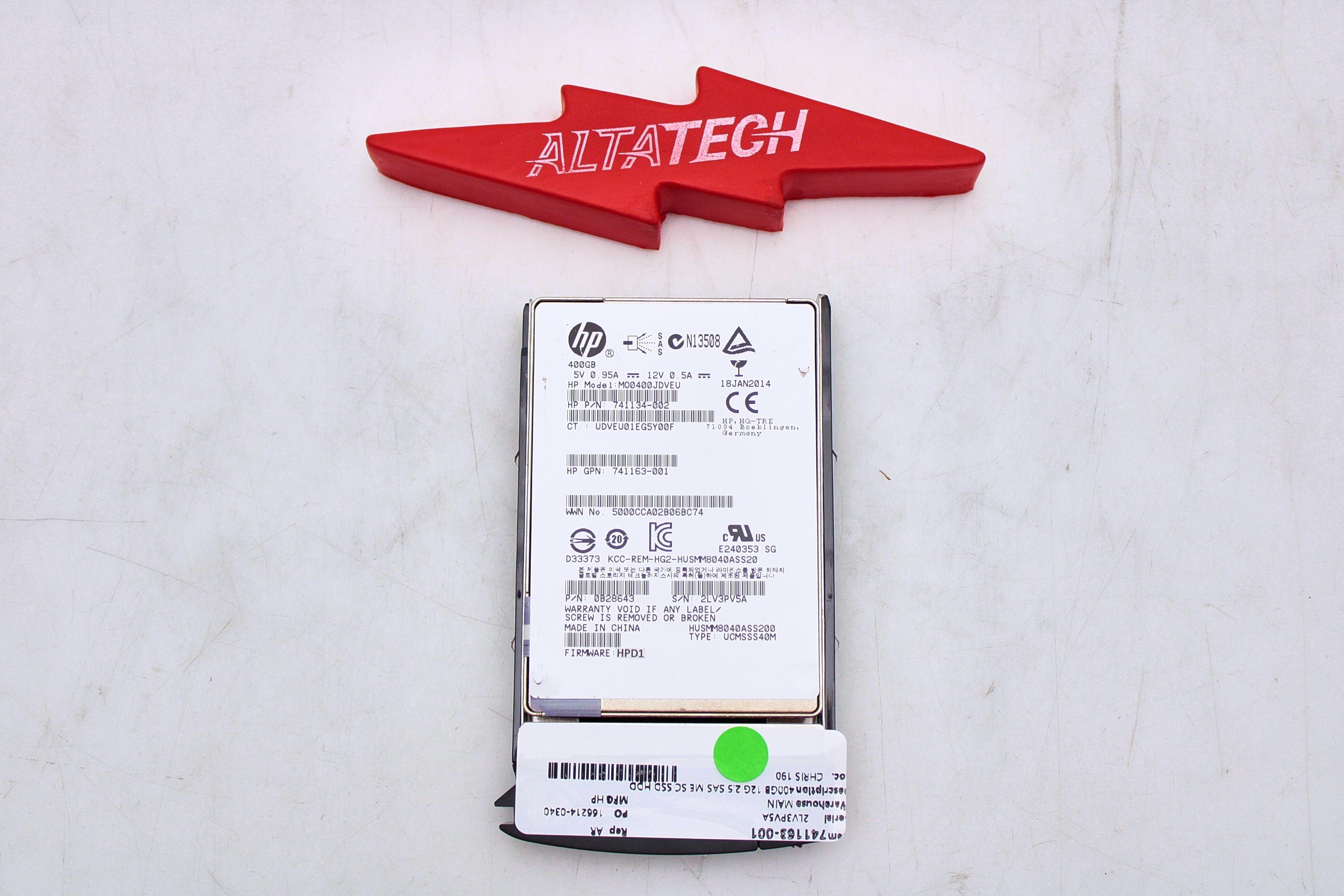 HP 741163-001 400GB 12G 2.5 SAS ME SC SSD HDD
