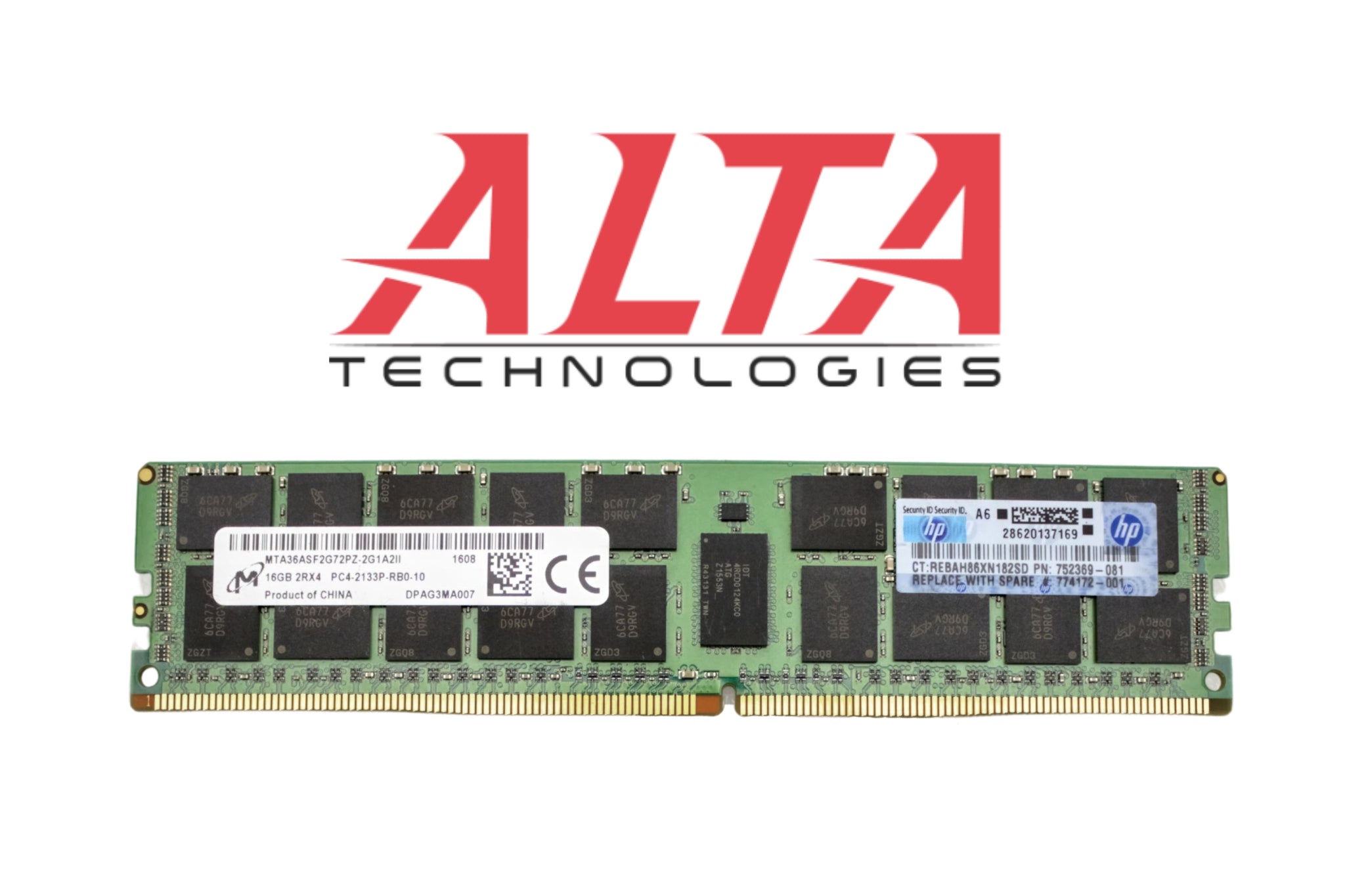 HP 752369-001 16GB PC4-17000P DDR4-2133 2RX4 ECC