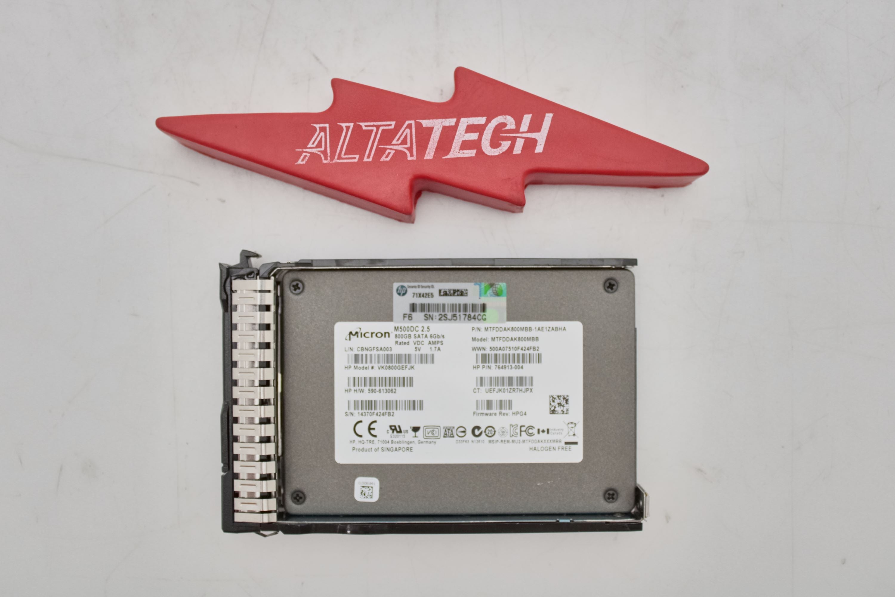 HP 765016-001 800GB 6G SFF SATA VE SC SSD