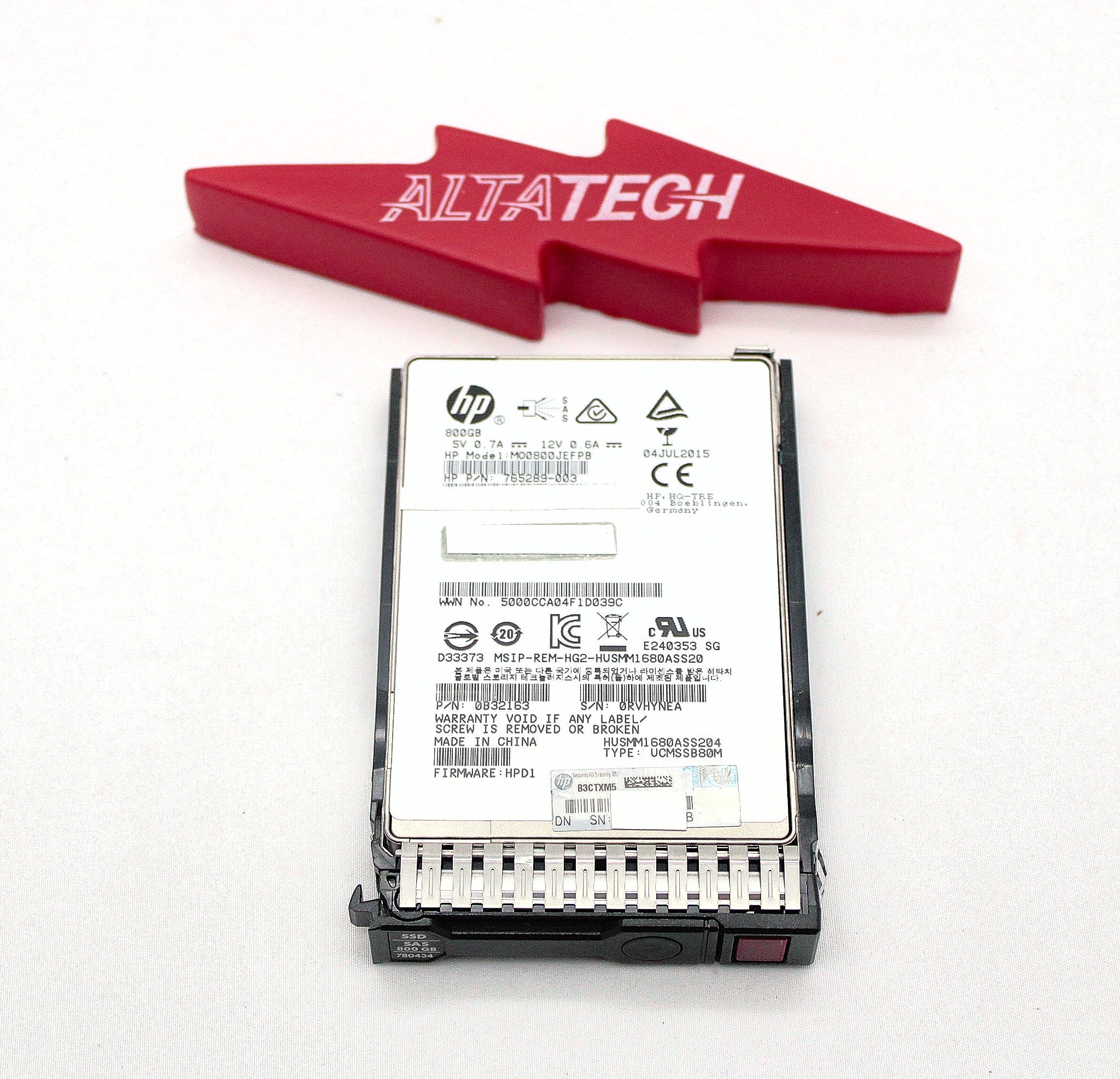 HP 780434-001 800GB SAS 12G WRITE INTENSIVE SFF D
