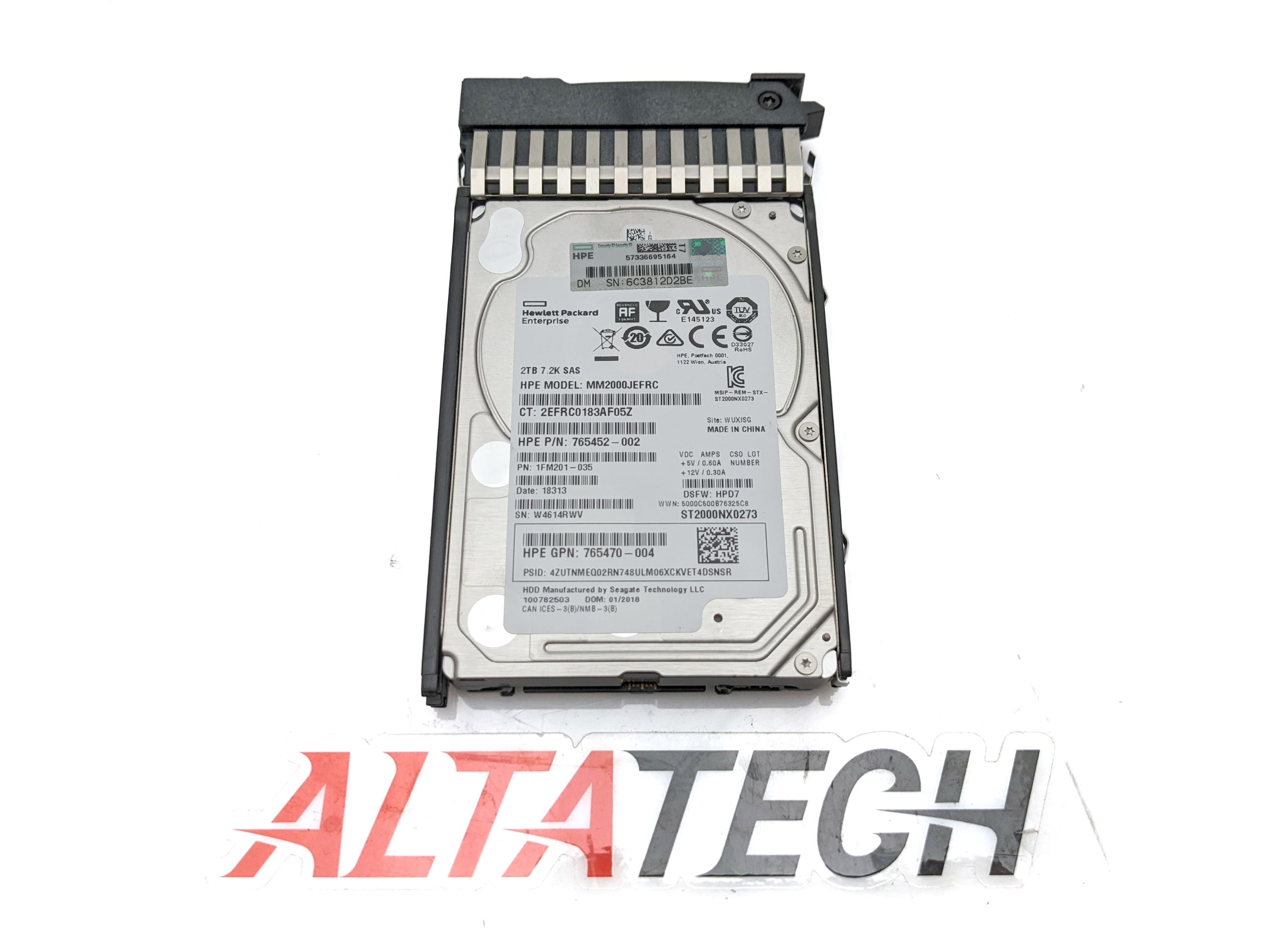 HP 787653-001 2TB 12G SAS 7.2K SFF