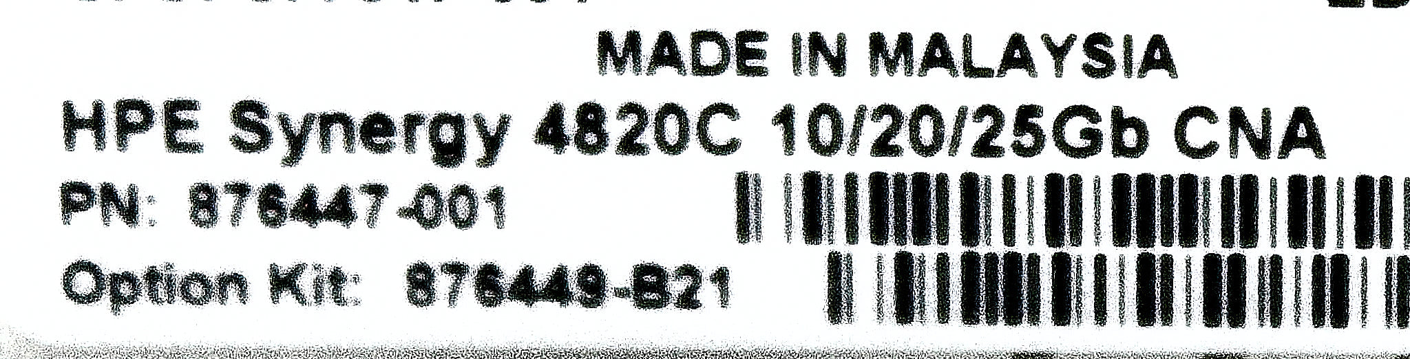 HP 877647-001 SYNERGY 4820C 10/20/25GB CNA