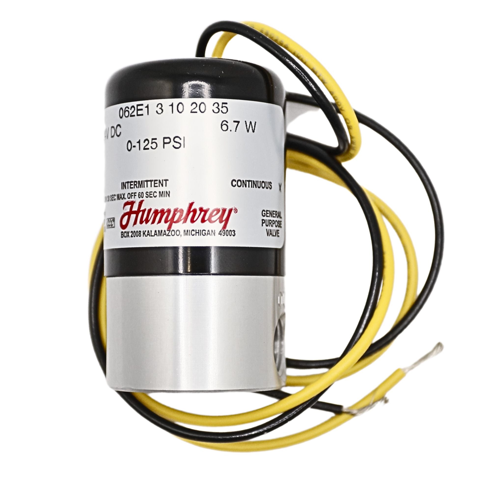 Humphrey | Tyna-Myte Solenoid Valve | 062E1-3-10-20-35-24DC