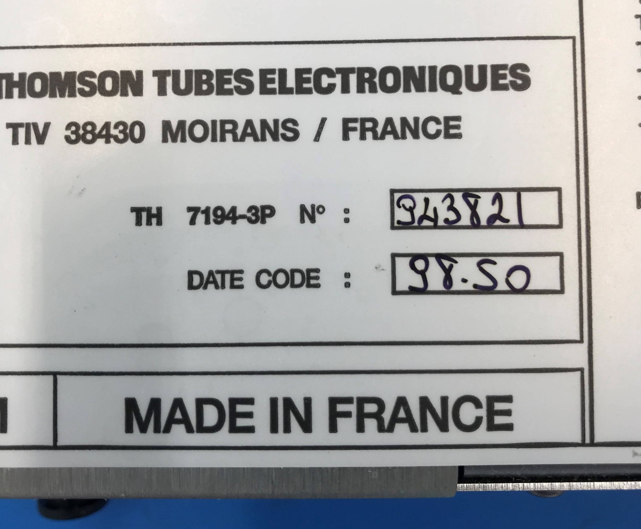 HV II Power Supply (TH 7194-3P/00-900752-01Thales/OEC 9600