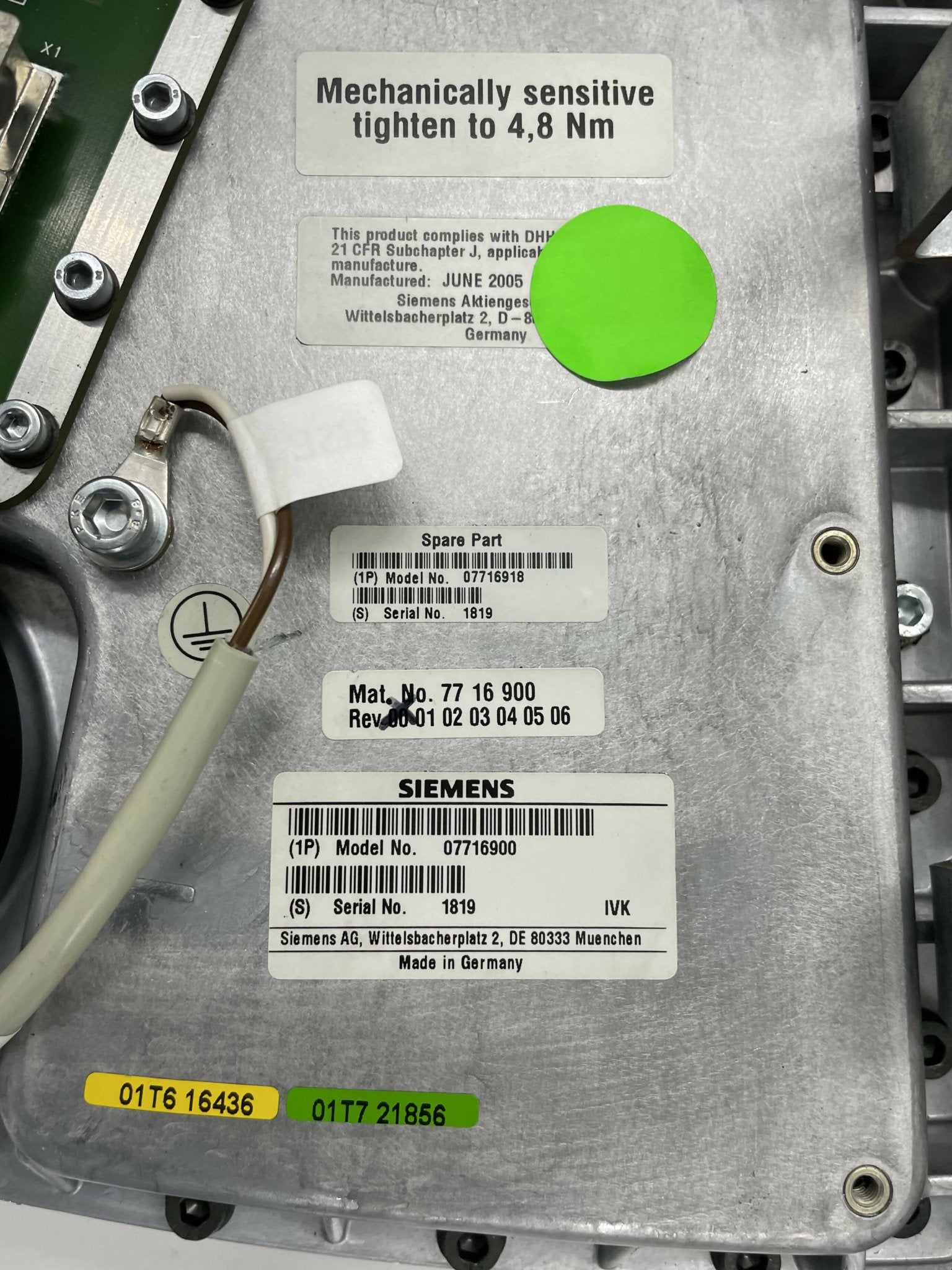 HV TANK (7716900/07716900 SIEMENS