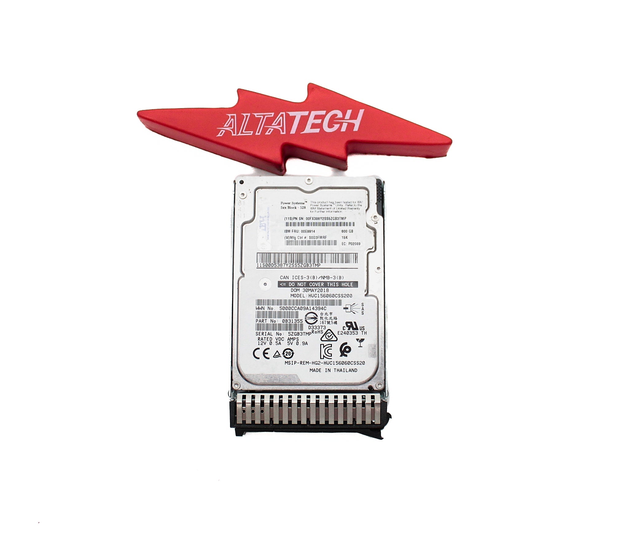 IBM 00E9914 600GB 15K SAS SFF-3 HDD CCIN 59E4