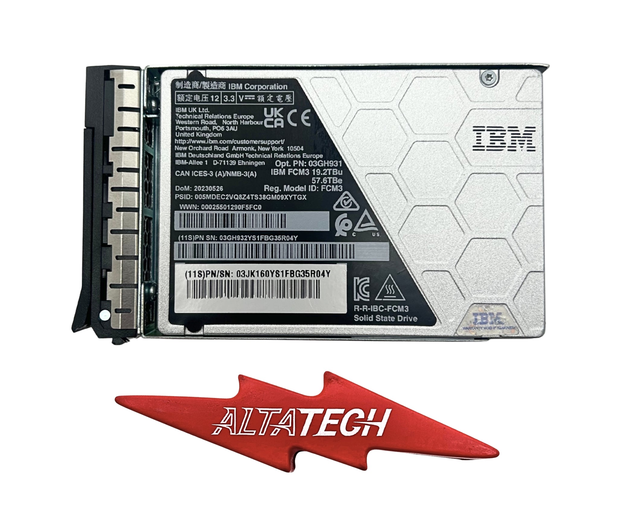 IBM 03JK164 19.2 TB NVMe Flash Core Module 3