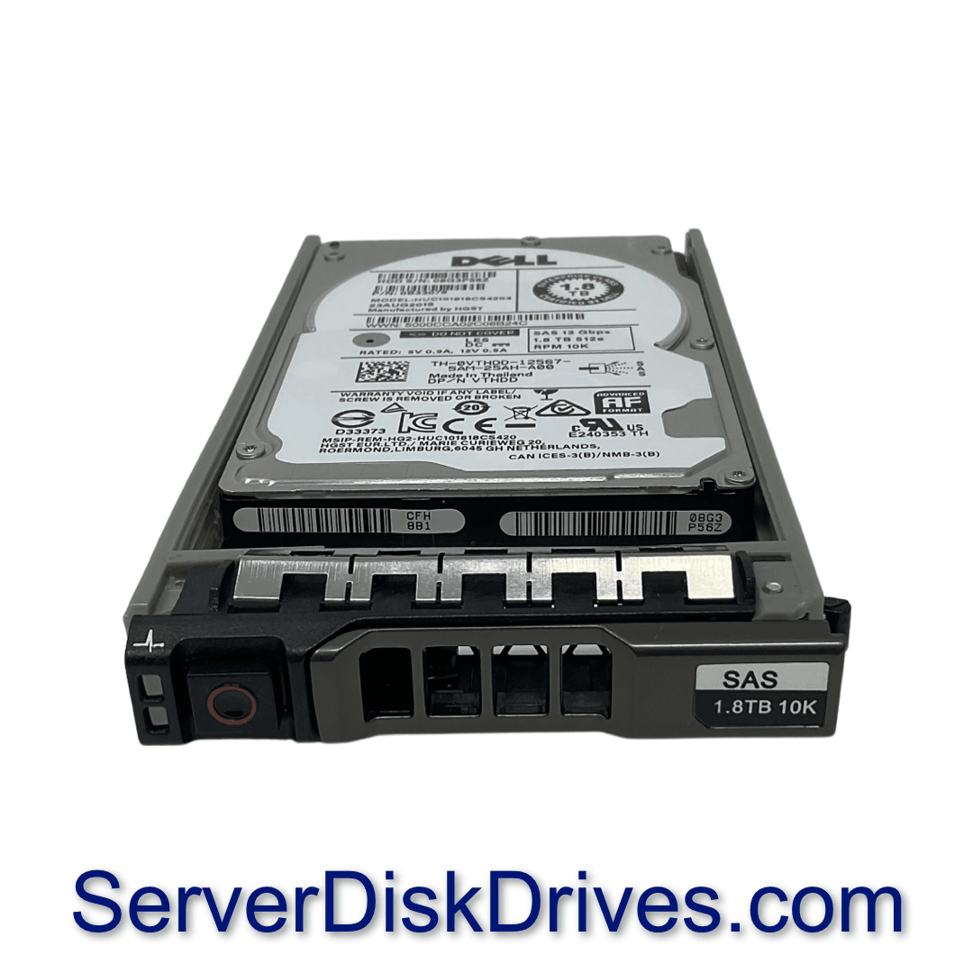 Dell VTHDD 1.8TB 10K SAS 2.5" 12Gbps Hard Drive HUC101818CS4204