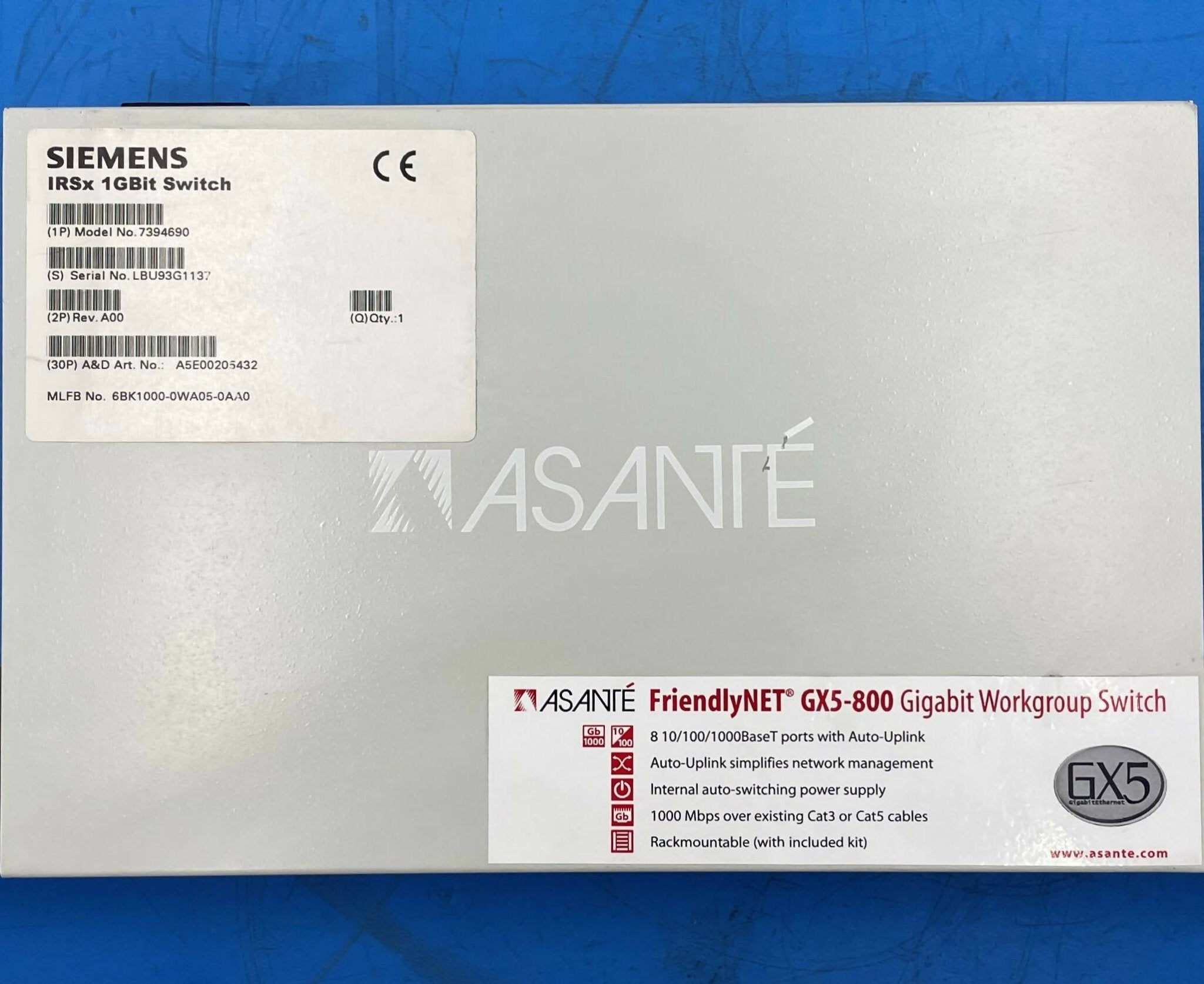 IRS 1 GBIT SWITCH/8 PORT (8379310/7394690/7541829/GX5-800 SIEMENS