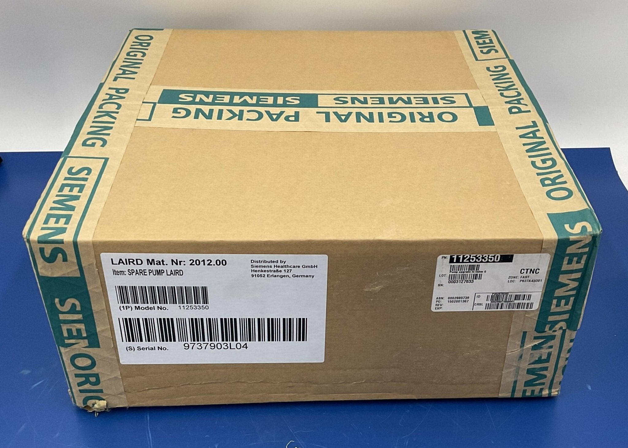 KLUVER PUMP HEAD REPLACEMENT (11253350 SIEMENS/KLUVER
