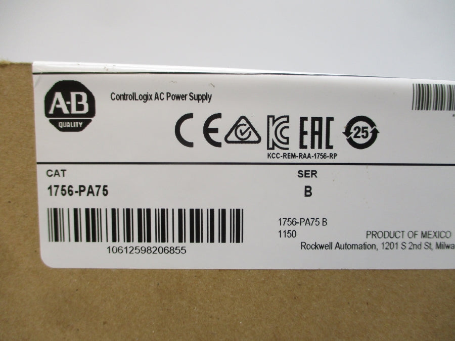 ALLEN BRADLEY 1756-PA75 SER. B DATE: 2021 NSFS