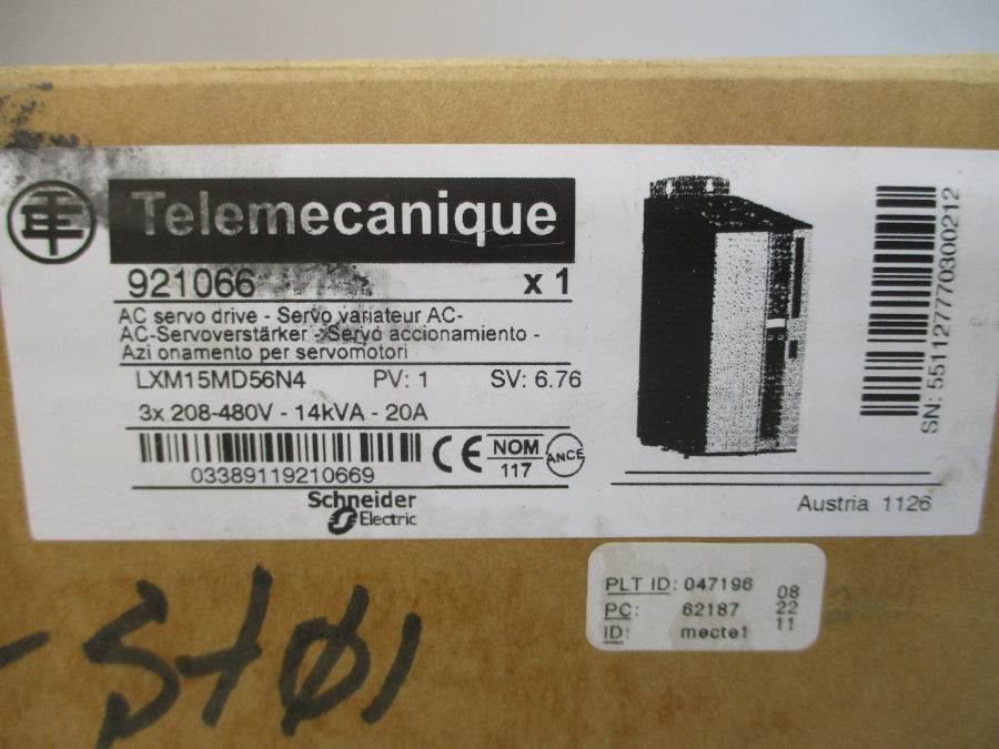 TELEMECANIQUE LXM15MD56N4 208-480V 20A NSMP