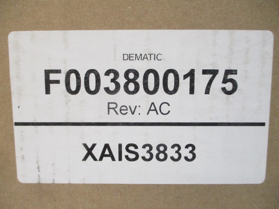 DEMATIC XAIS3570 F0038-00175 380-480VAC 3.65A REV. AC NSMP