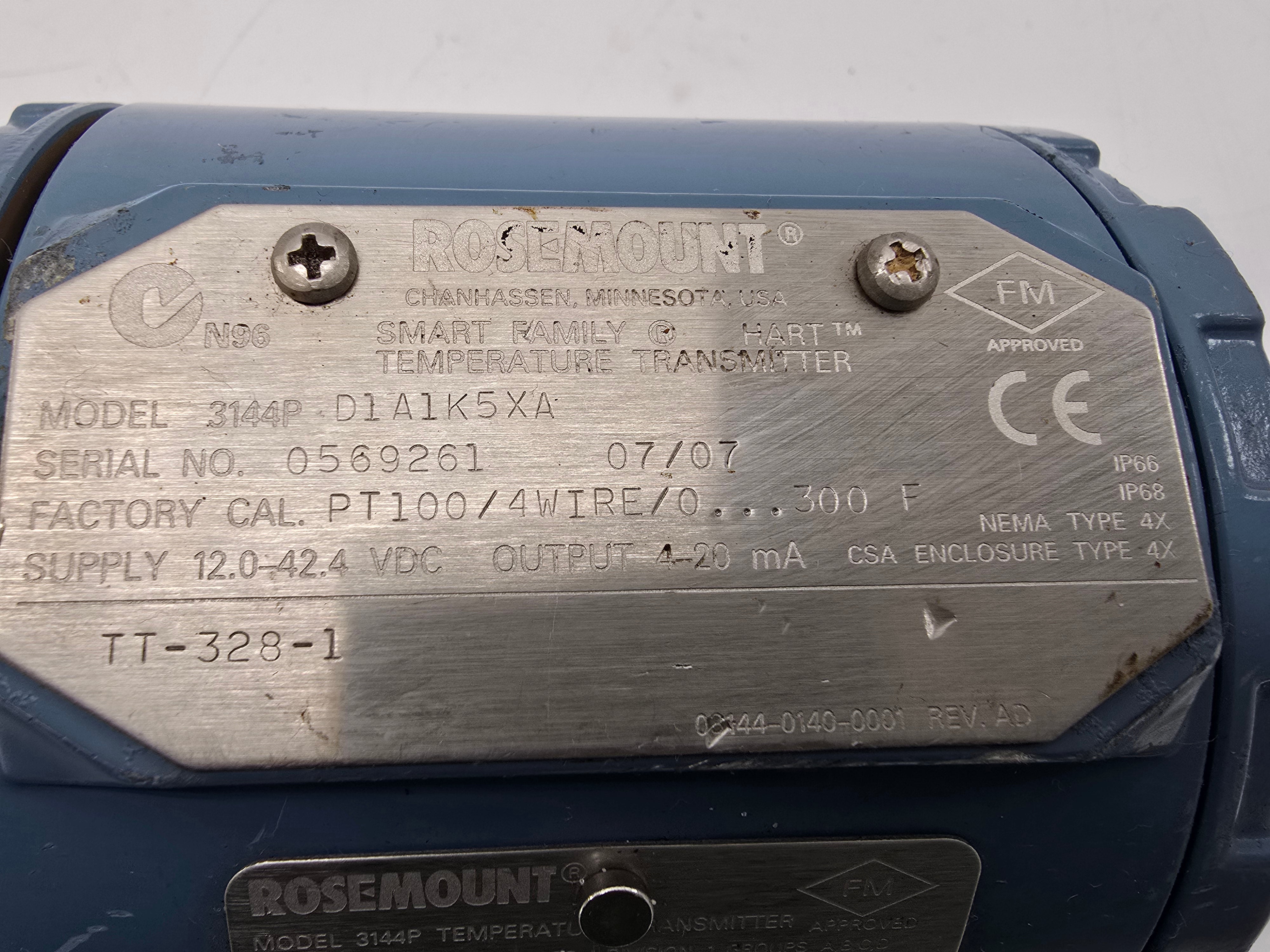 ROSEMOUNT 3144PD1A1K5XA 12.0-42.4VDC NSNP