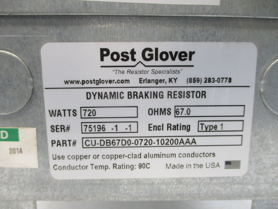 POST GLOVER CU-DB67D0-0720-10200AAA NSNP