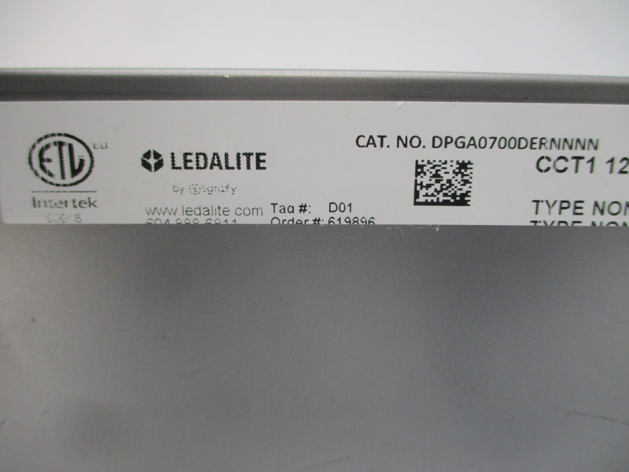 LEDALITE DPGA0700DERNNNN CCT1 120-277VAC 0.21-0.09A NSNP