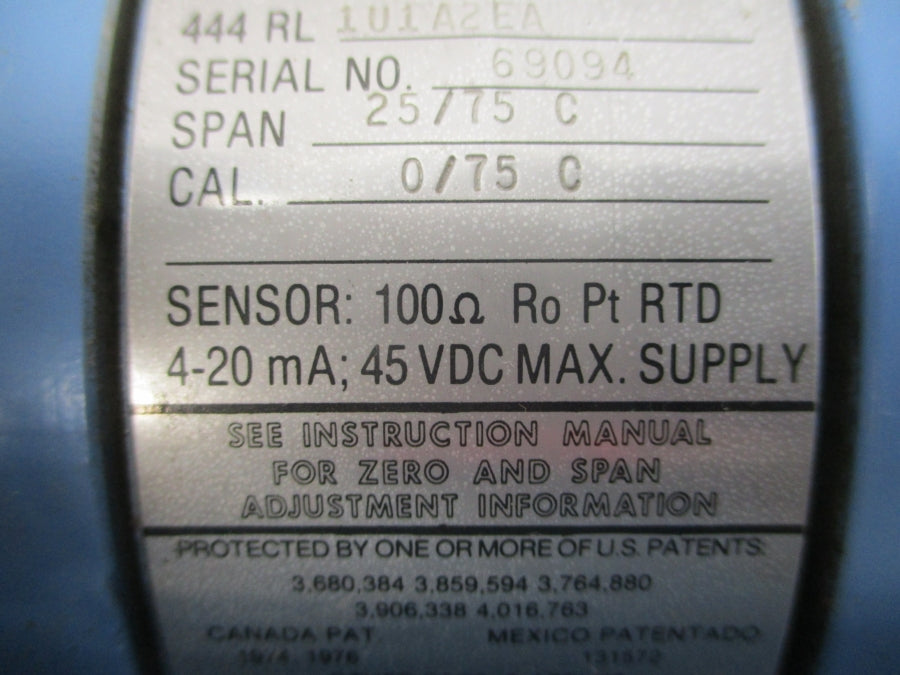 ROSEMOUNT 444RL1U1A2EA 45VDC UNMP