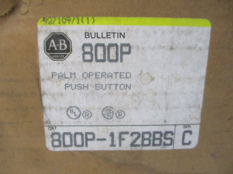 ALLEN BRADLEY 800P-1F2BBS SER. C 600V 60A (BR/YL) NSMP