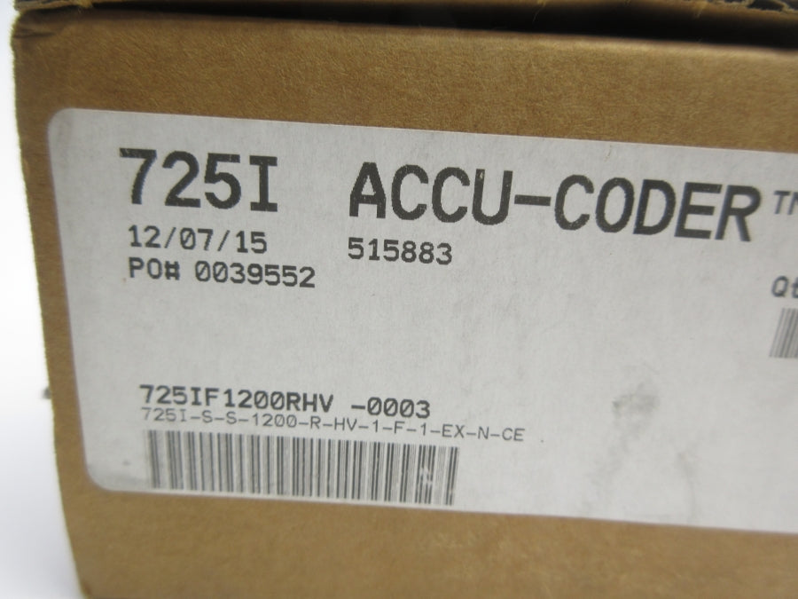 ENCODER PRODUCTS 725I-S-S-1200-R-HV-1-F-1-EX-N-CE 5-28VDC NSMP