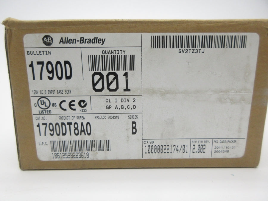 ALLEN BRADLEY 1790-DT8A0 SER. B F/W 2.002 120VAC NSMP