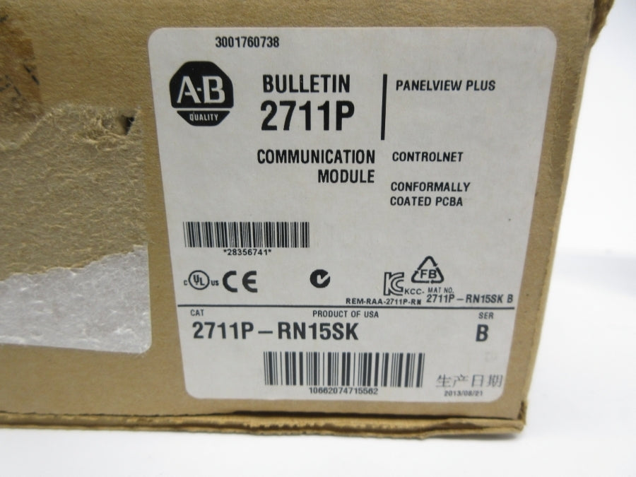 ALLEN BRADLEY 2711P-RN15SK SER. B NSMP